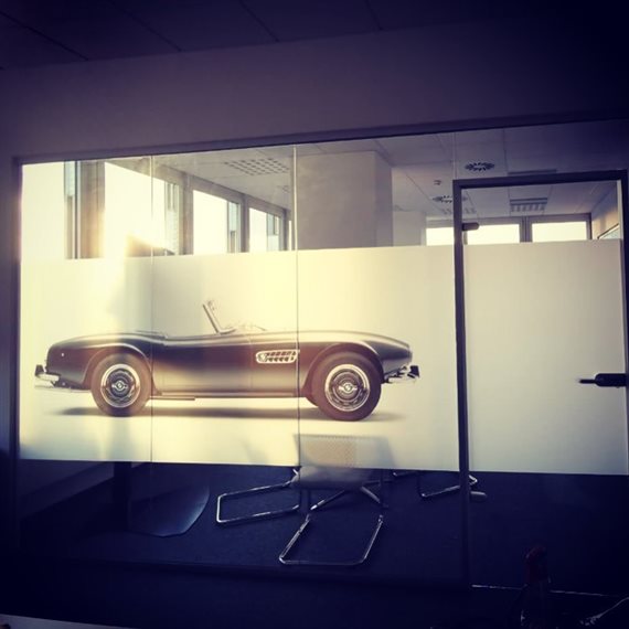bmw mliečne fólie na sklo od abartstyle